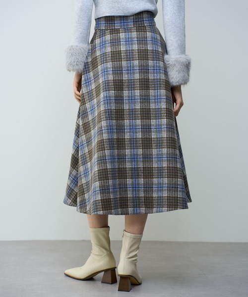 DEICY スカート チェックフレアスカート : ZOZOTOWN Yahoo!店