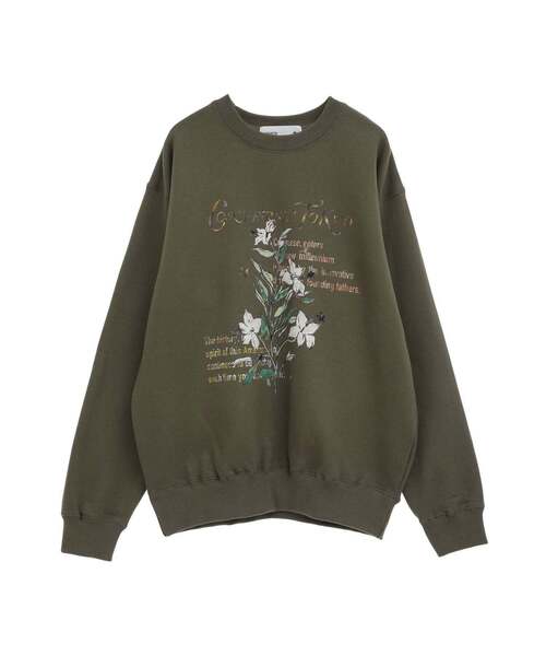 トレーナー スウェット 「限定展開」LILY FLOWER PRINT SWEAT レディース メンズ CONVERSE TOKYO トレーナー スウェット 「限定展開」LILY FLOWER