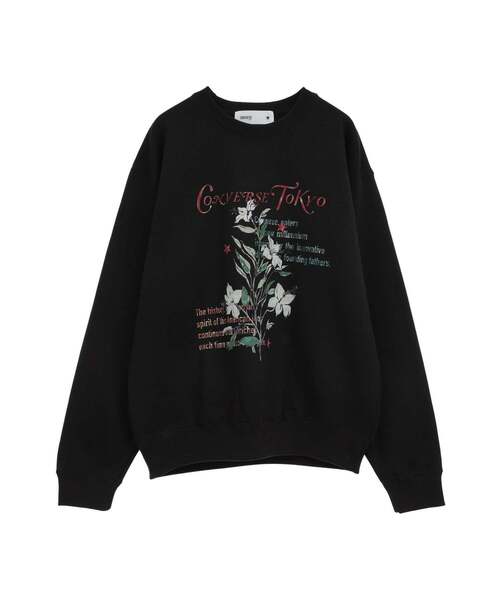 トレーナー スウェット 「限定展開」LILY FLOWER PRINT SWEAT レディース メンズ