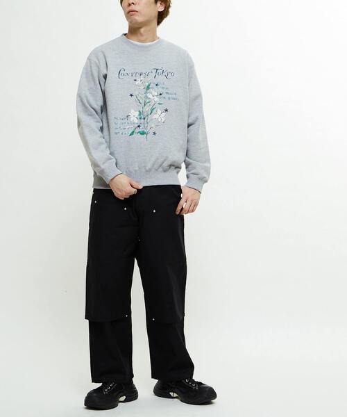 トレーナー スウェット 「限定展開」LILY FLOWER PRINT SWEAT レディース メンズ CONVERSE TOKYO トレーナー スウェット 「限定展開」LILY FLOWER