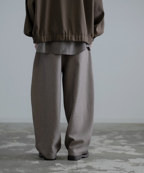 メンズ 長ズボン スラックス ワイドレッグパンツ R01519 Lui's スラックス ワイドレッグフレアパンツ メンズ : ZOZOTOWN