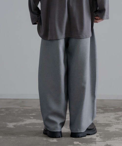 improves スラックス ワイド タック カーブパンツ メンズ