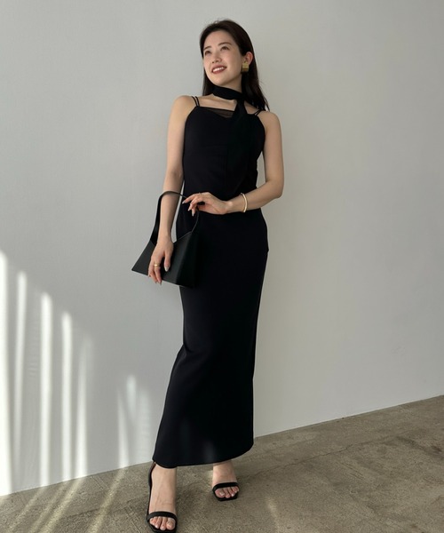 【最終値下げ⭐︎新品タグ付き】anuans シアーレイヤーキャミワンピース シアーレイヤーキャミワンピース