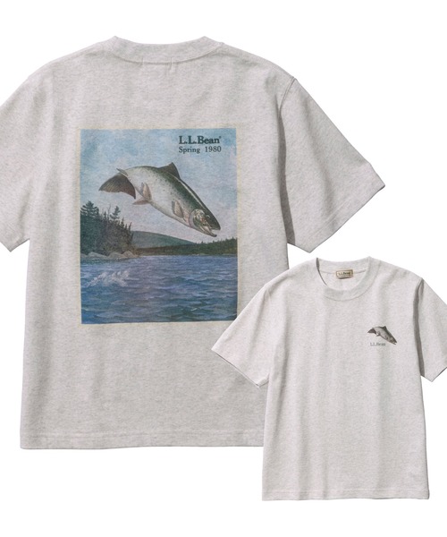 tシャツ 「JAPAN EDITION」ビーンズ 1980 ショートスリーブ・カタログ・トラウト・ティ レディース L.L.Bean｜【JAPAN EDITION】ビーンズ 1980 ショートスリーブ