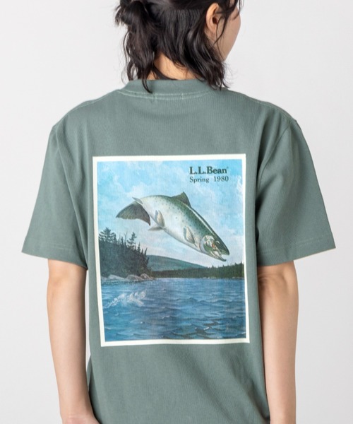 tシャツ 「JAPAN EDITION」ビーンズ 1980 ショートスリーブ・カタログ・トラウト・ティ レディース L.L.Bean｜【JAPAN EDITION】ビーンズ 1980 ショートスリーブ