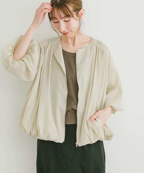 Chloé ベージュ バルーンスリーブブルゾン ITEMS URBANRESEARCH（アイテムズ アーバンリサーチ） ブルゾン