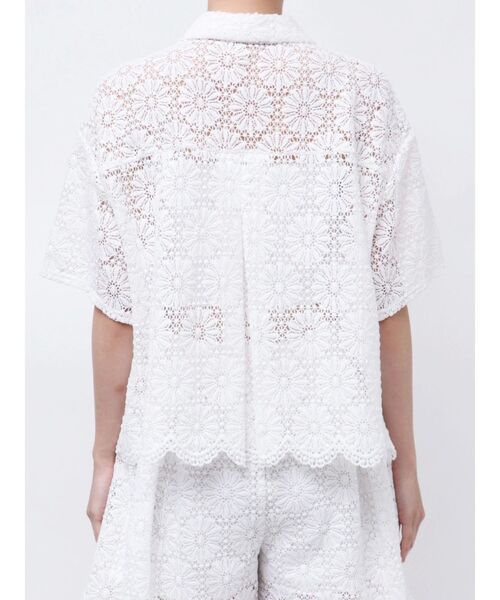 シャツ/ブラウス(半袖/袖なし) mame2019SS shower flower lace tops mame - 【mame】Shower Flower Lace Topsの通販 by it store｜マメなら