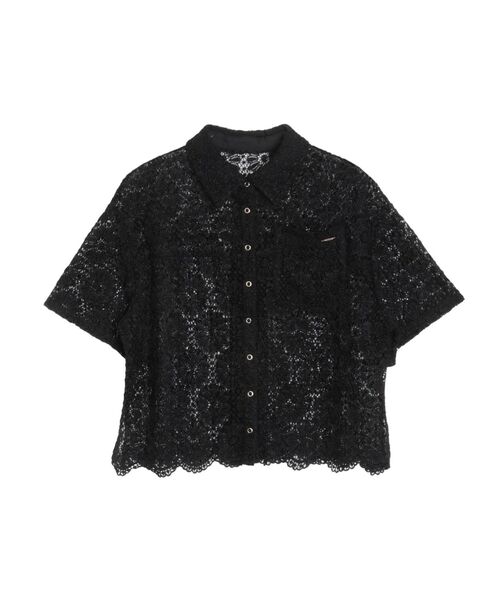 シャツ+ブラウス(半袖+袖なし) MURRAL framed flower half sleeve shirts MURRAL - MURRAL framed flower half sleeve shirtsの通販 by