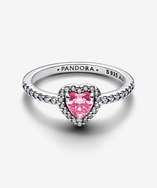 PANDORA 指輪 リング エレベイテッド ピンクハート レディース