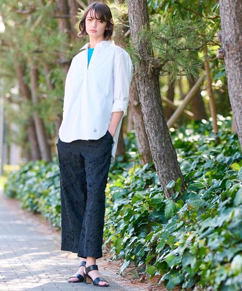 DRESSTERIOR◆長袖ブラウス/--/コットン/WHT/無地/085-82092 DRESSTERIOR(ドレステリア) / ブラウス/38/コットン/WHT | 古着