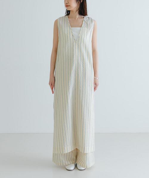 new basic　インドコットンサッカーストライプワンピース URBAN RESEARCH ワンピース new basic インドコットンサッカー