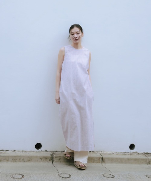 new basic　インドコットンサッカーストライプワンピース URBAN RESEARCH ワンピース new basic インドコットンサッカー