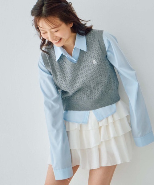 ARNYS PARIS ケーブルニットベスト カシミヤ メンズ