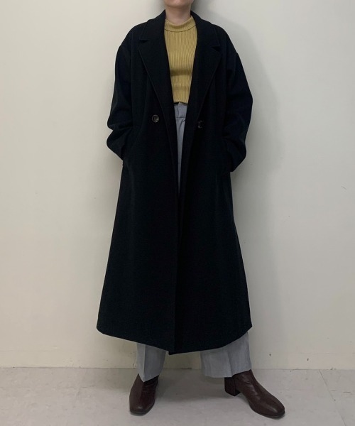 「Luxe brille」 チェスターコート M グレイッシュベージュ レディース_画像7