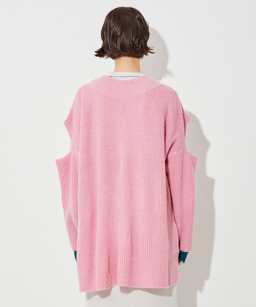 「CITY TOKYO」 ニットカーディガン FREE パープル レディース_画像6