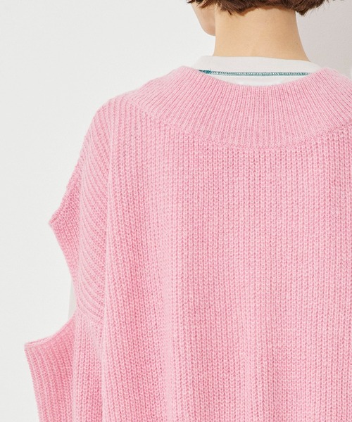 「CITY TOKYO」 ニットカーディガン FREE パープル レディース_画像7