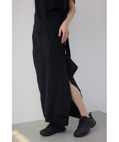 PLUS AZUL Plus スカート PLUS（AZUL BY MOUSSY） スカート 「PLUS」タックドレープワイド