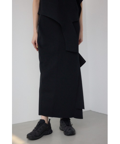 PLUS（AZUL BY MOUSSY） スカート 「PLUS」パネルドレープ