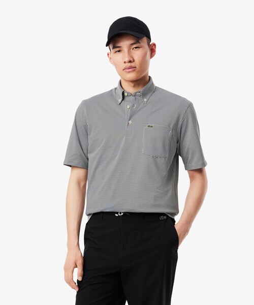 LACOSTE ポロシャツ 消臭・速乾・UVカット ストレッチ マイクロ