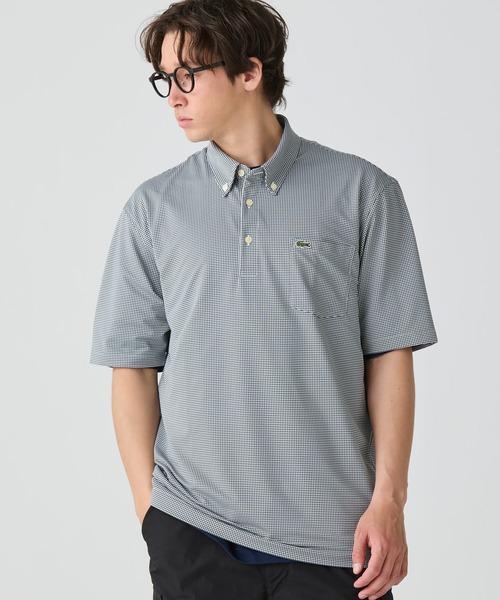 【未使用】ラコステ UVカットマイクロチェックポロシャツ 黒 US Mサイズ 楽天市場】【クーポンで20%OFF】ラコステ/LACOSTE 消臭・速乾