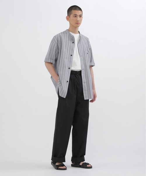 MHL. ストライプシャツ　END ON END STRIPE MHL. シャツ END ON STRIPE COTTON メンズ : ZOZOTOWN Yahoo!店