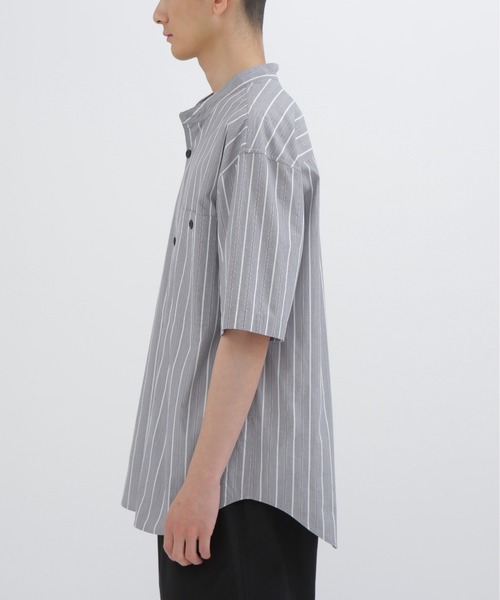 MHL. ストライプシャツ　END ON END STRIPE MHL. シャツ END ON STRIPE COTTON メンズ : ZOZOTOWN Yahoo!店