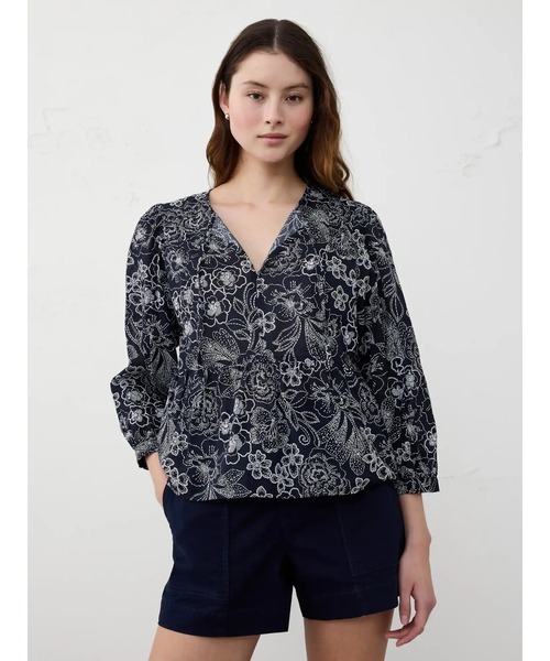 Banana Republic ノースリーブペプラムチュニック BANANA REPUBLIC ネイビー チュニック ペプラム トップス XS