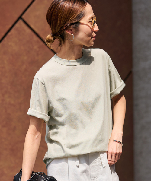 新品ATON/エイトン 別注 FRESCA SINGLE JERSEY Tシャツ FRESCA SINGLE JERSEY | COMPACT T-SHIRT – ATON | エイトン
