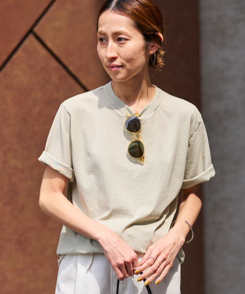 新品ATON/エイトン 別注 FRESCA SINGLE JERSEY Tシャツ ATON (エイトン) FRESCA SINGLE JERSEY/SATNDARD T-SHIRT | B