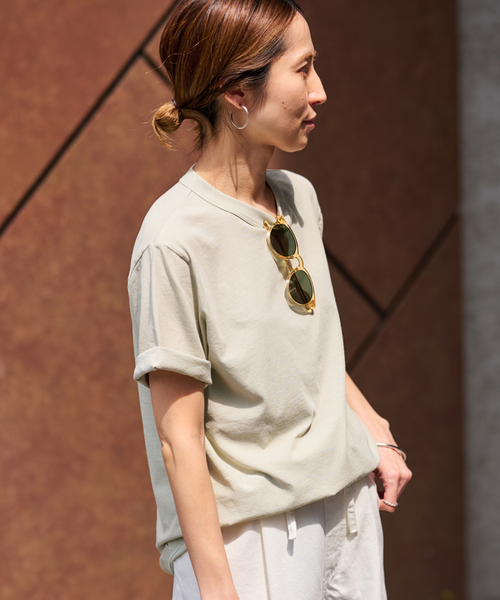 FRAMeWORK tシャツ ATON/エイトン FRESCA SINGLE JERSEY