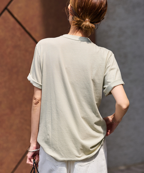 FRAMeWORK tシャツ ATON/エイトン FRESCA SINGLE JERSEY