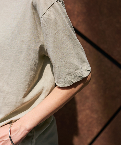 新品ATON/エイトン 別注 FRESCA SINGLE JERSEY Tシャツ ATON (エイトン) FRESCA SINGLE JERSEY/SATNDARD T-SHIRT | B