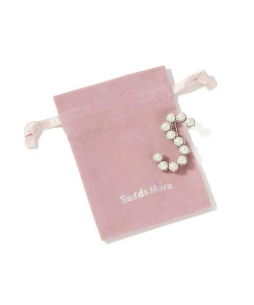 ブローチ (Sea’ds mara)Alphabet brooch S レディースの画像