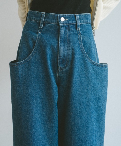 [VANNIE U] Denim брюки M голубой женский 