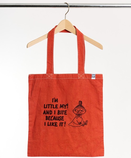 MOOMIN（ムーミン） トートバッグ 「 」後染めフラットトートバッグ