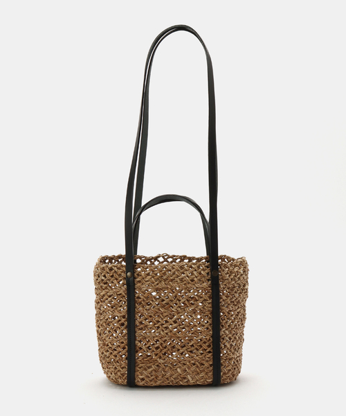 The Bagmati カゴバッグ レザー トート ハンド 黒 The Bagmati トートバッグ 「BAGMATI/バグマティ」レザー