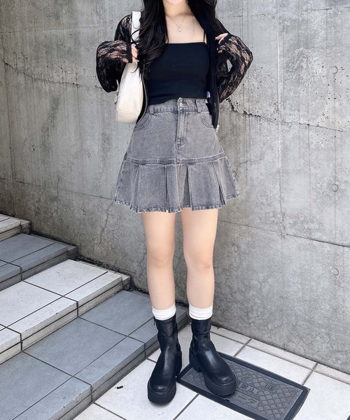 INGNI パーカー ダブルジップレースパーカー レディース