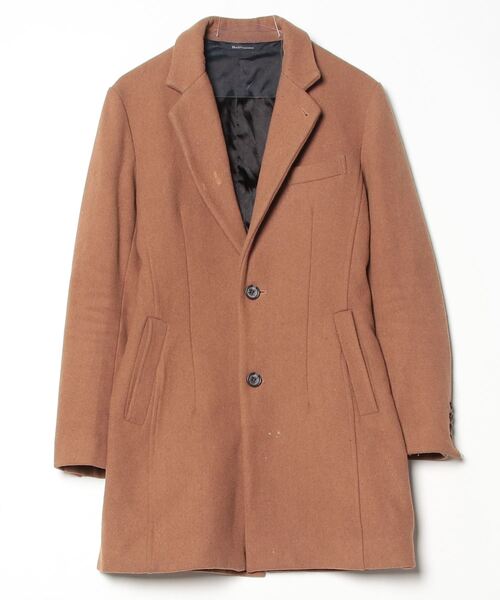 black by vanquish 羊レザー ダブルブチェスターコート ベージュ black by vanquish 羊レザー ダブルブチェスターコート ベージュ