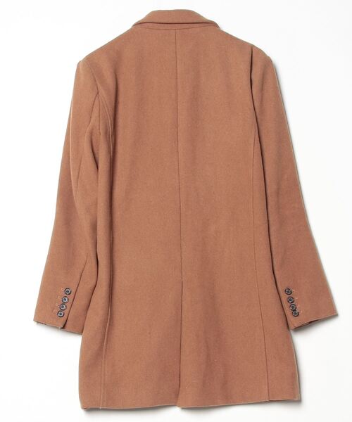 black by vanquish 羊レザー ダブルブチェスターコート ベージュ black by vanquish 羊レザー ダブルブチェスターコート ベージュ