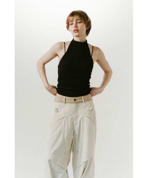 （Mサイズ）クヌースマーフ　23AW キーネックトップス Knuth Marf 2way docking unique tops レディース : ZOZOTOWN