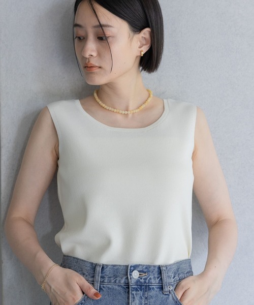 タンクトップ ノースリーブ デザインブラトップ レディース REAL STYLE（ファッション） タンクトップ レディース 綿100