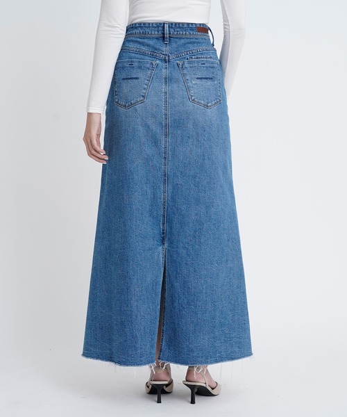 [美品]YANUK ヤヌーク　Aラインスカート　デニムスカート　マキシスカート YANUK（ヤヌーク） デニムスカート マキシ Aライン スカート