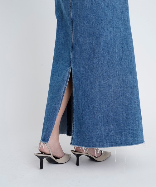 美品【YANUK/ヤヌーク】デニムマキシAラインスカート コーディネート詳細 | YANUK ONLINE STORE