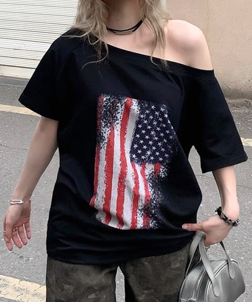 Riff（リフ） tシャツ 星条旗Tシャツ レディース : ZOZOTOWN Yahoo!店