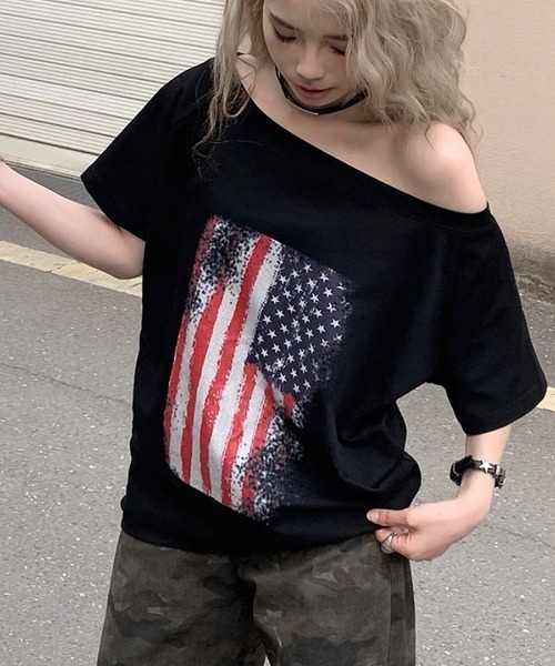 Riff（リフ） tシャツ 星条旗Tシャツ レディース : ZOZOTOWN Yahoo!店
