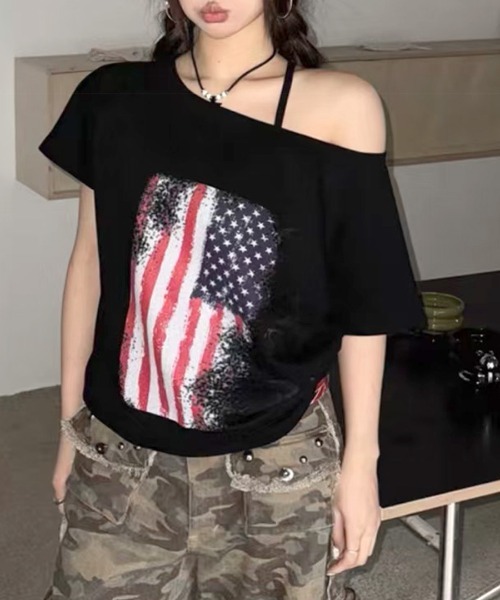 Riff（リフ） tシャツ 星条旗Tシャツ レディース : ZOZOTOWN Yahoo!店