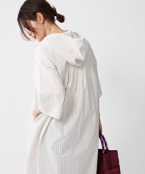 BABYLONE シャツワンピース フーディシャツワンピース BABYLONE シャツワンピース フーディシャツワンピース