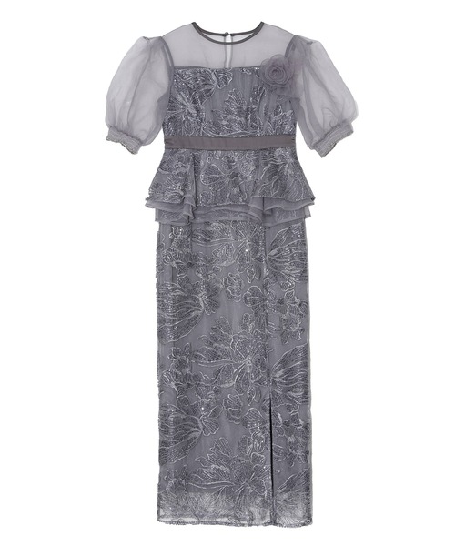 Leja（レジャ） ドレス 「LEJA」ローズペプラムIラインワンピース