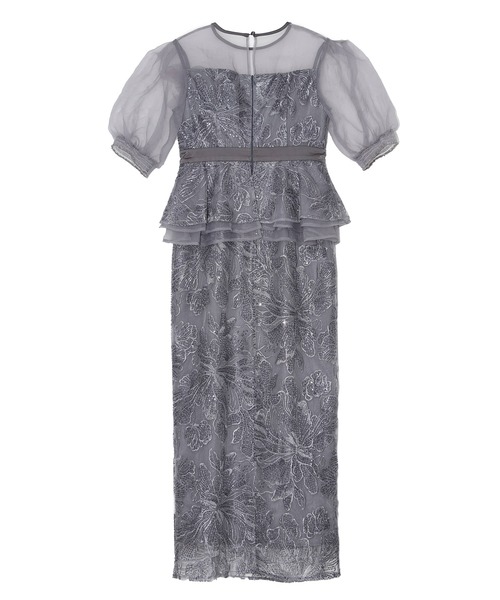 Leja（レジャ） ドレス 「LEJA」ローズペプラムIラインワンピース