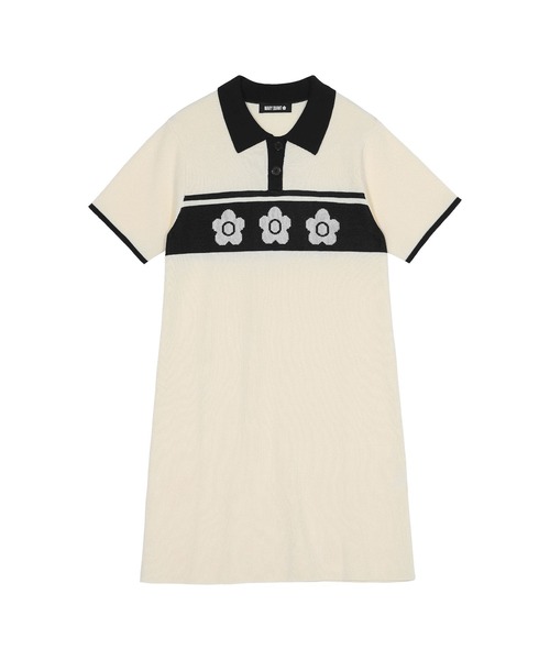 17日終日まで価格 マリークワント ワンピース ポロ MARY QUANT ワンピース マリークワント mary quant ポロニット